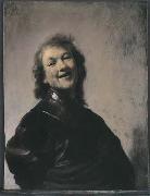 REMBRANDT Harmenszoon van Rijn A more cheerful pose, also from ca. France oil painting artist